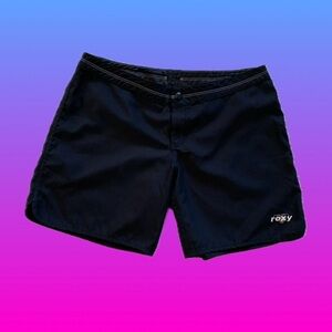 Y2K low rise Roxy board shorts quick-dry in black